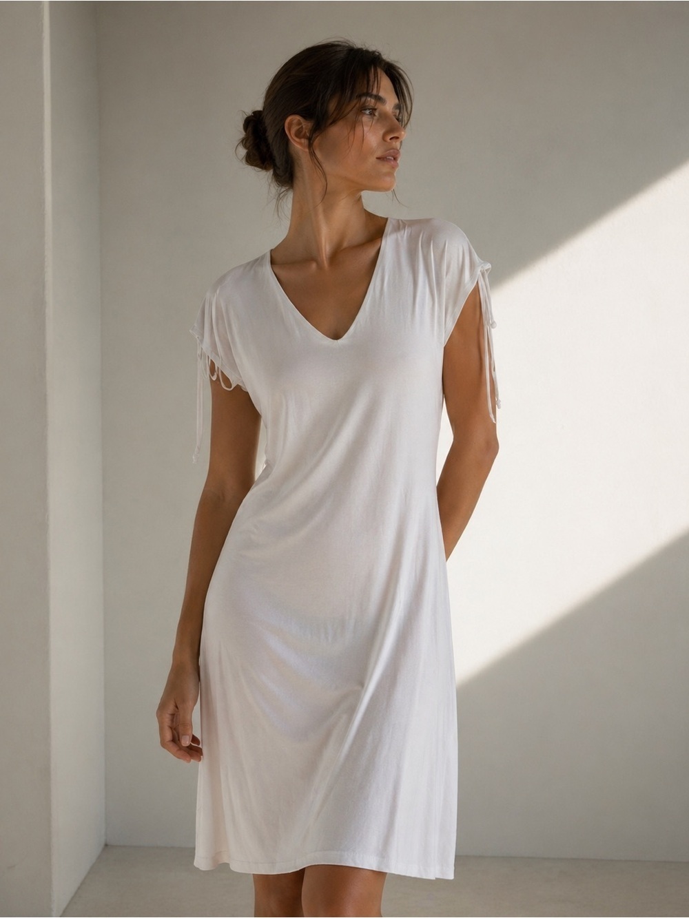 WOLFORD Aurora Pure Cut Dress in White